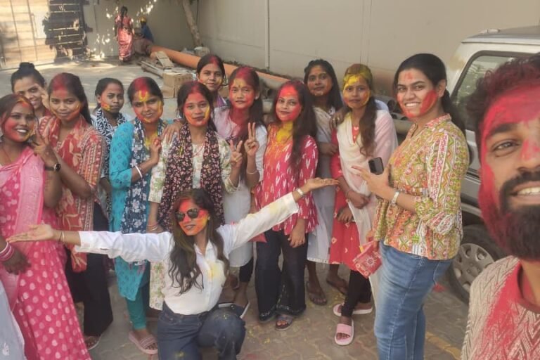 holi celebration sathyam international