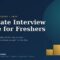 Ultimate Interview Guide for Freshers